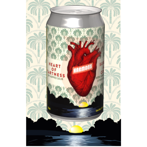 HARMON'S HEART OF TARTNESS DRY-HOPPED NON-ALC SOUR 355ML