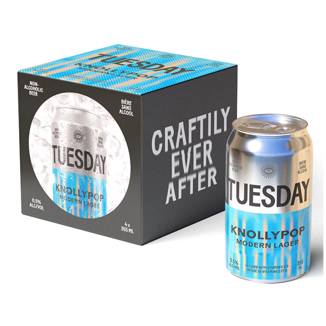 TUESDAY BREWING KNOLLYPOP NON-ALC MODERN LAGER 1420ML