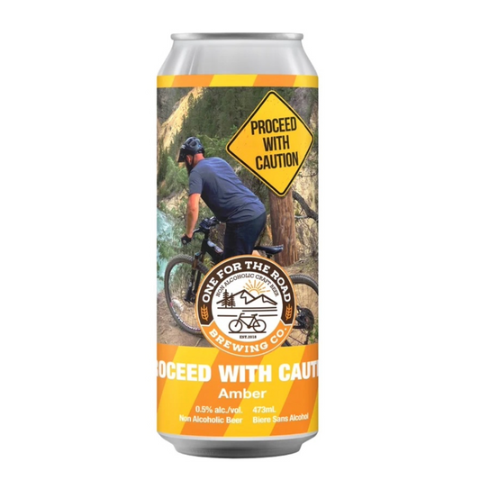 ONE FOR THE ROAD PROCEED WITH CAUTION AMBER 1892ML