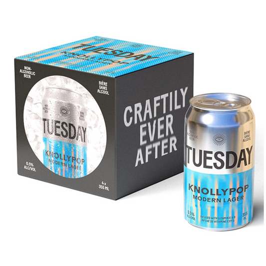 TUESDAY BREWING KNOLLYPOP NON-ALC MODERN LAGER 1420ML